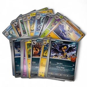 Poké Pulls Mini Fun Pack No Holos - 25 Common Pokemon Trading Cards